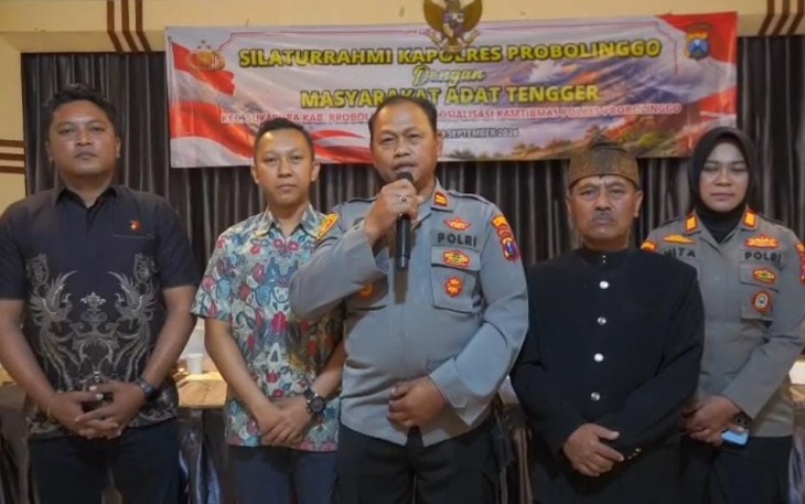 Polres Probolinggo Gandeng Masyarakat Adat Tengger Jaga Kamtibmas dan Cegah Karhutla Bromo