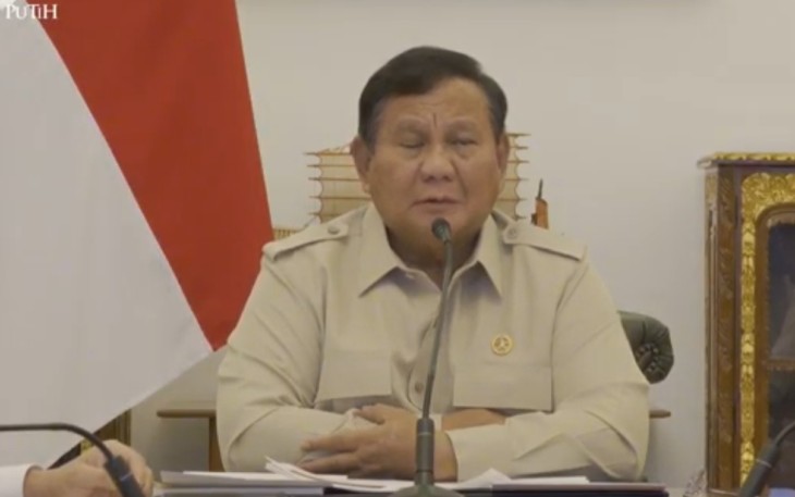 Presiden Republik Indonesia Prabowo Subianto 