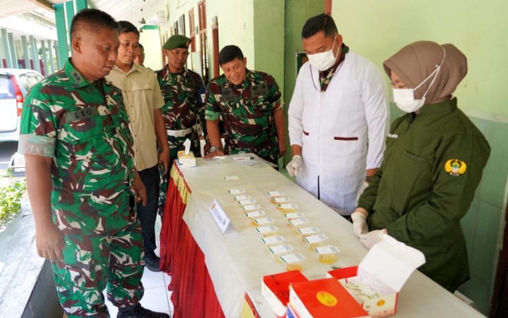85 Personel Korem 081/DSJ Jalani Tes Urine