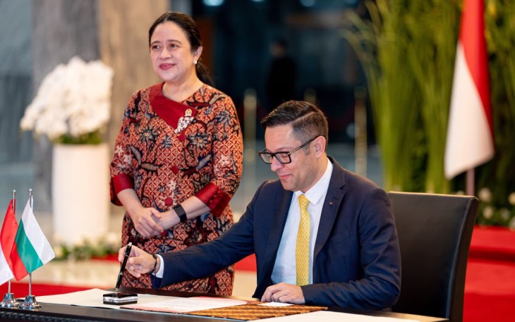 Ketua DPR RI Puan Maharani menerima kunjungan Wakil Perdana Menteri (PM) Republik Bulgaria, Alexander Poulev