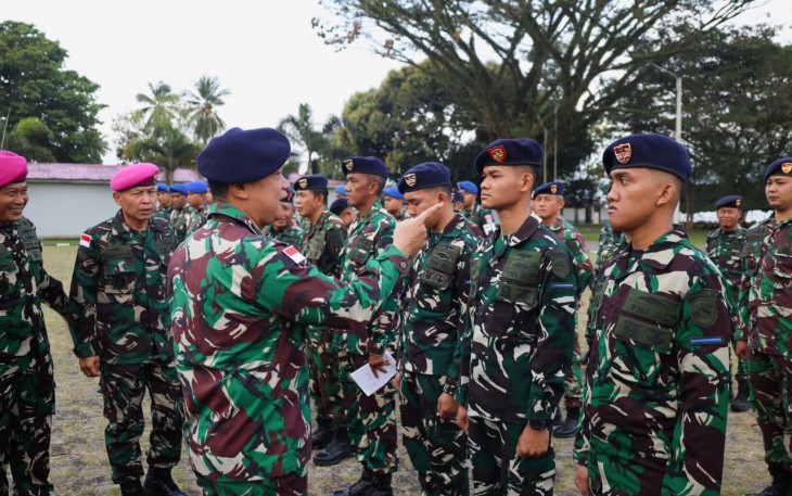Dankodaeral IX Cek Kesiapan Prajurit Jelang Open Turnamen Selam dan Fun Run HUT ke-81 TNI