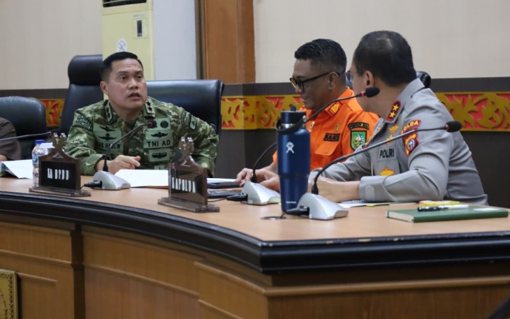 Kodam XIX/Tuanku Tambusai Bersama Forkopimda Riau Matangkan Langkah Cepat Hadapi Karhutla