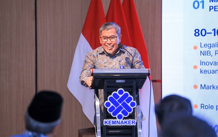 Direktur Jenderal Pembinaan Penempatan Tenaga Kerja dan Perluasan Kesempatan Kerja (Binapenta dan PKK) Kemnaker, Sugeng Heri Suseno