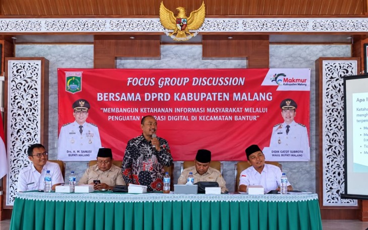 FGD di Bantur Bahas Ketahanan Informasi, Warga Diingatkan Tak Mudah Percaya Hoaks