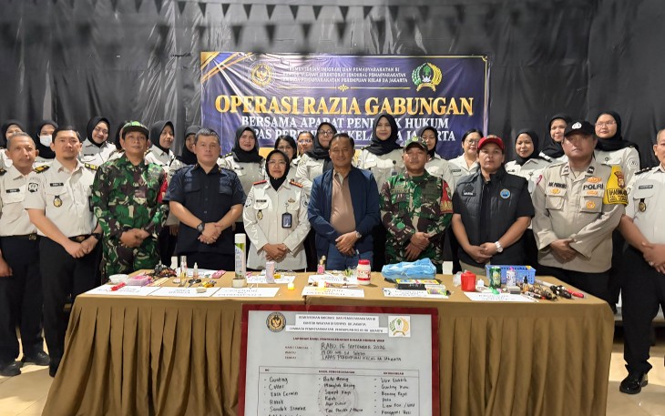 Deteksi Dini Gangguan Kamtib, Lapas Perempuan Jakarta Gelar Razia Gabungan Bersama APH