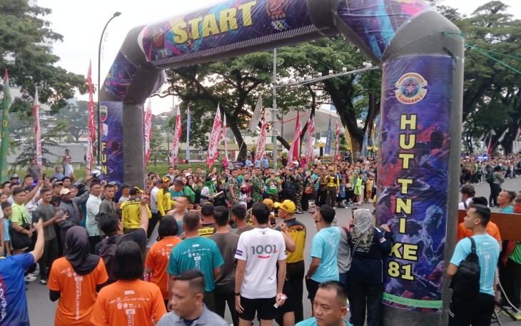 20.000 Warga Tumpah Ruah Ikuti Fun Run 5K Bersama Pangdam I/BB