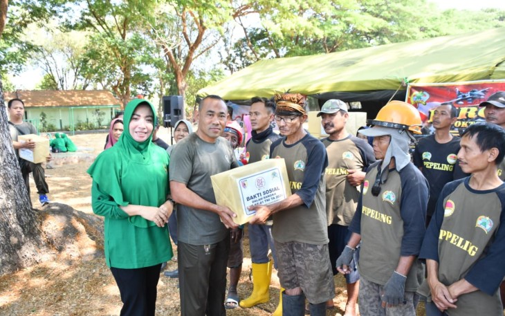Peringati HUT ke 81 TNI, Kodim Ponorogo Adakan Baksos Kesehatan dan Bagi Bagi Sembako