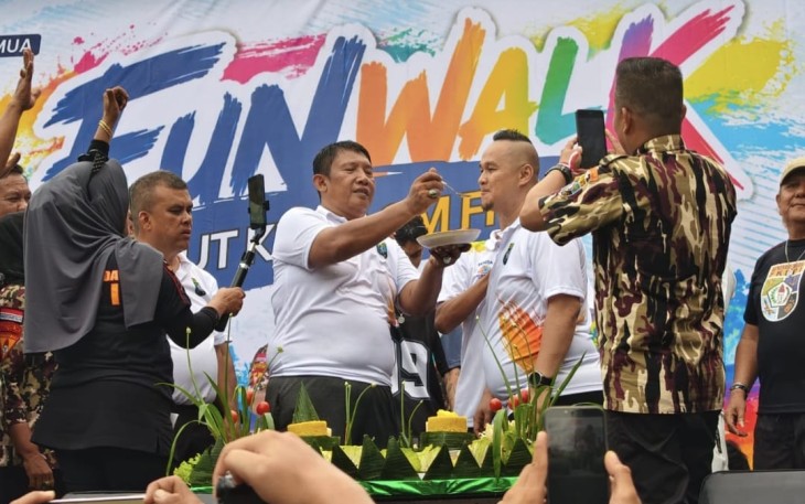 Ribuan Masyarakat Banjiri Funwalk HUT ke-48 GM FKPPI yang Digelar PC GM FKPPI 0201 Bekerjasama Pemko Medan