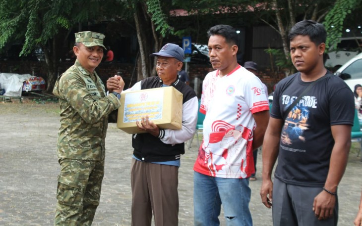 Kodim 0315/Tanjungpinang Gelar Pengobatan Gratis, Pasar Murah dan Pembagian Sembako 