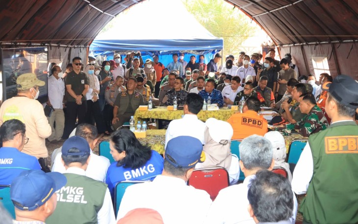Komandan Lanud Sjamsudin Noor Perkuat Sinergi Penanganan Karhutla Kalsel dalam Rapat Evaluasi