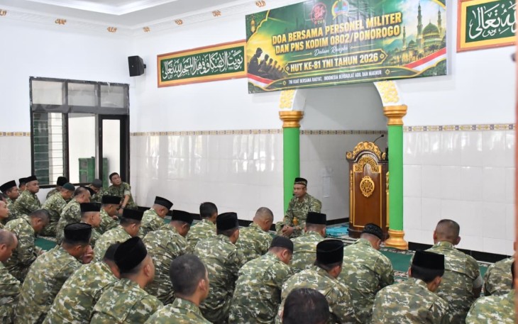 Doa bersama prajurit Kodim 0802/Ponorogo