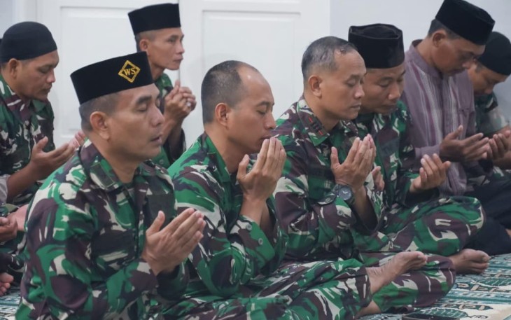 Doa bersama prajurit Kodim 0801/Pacitan