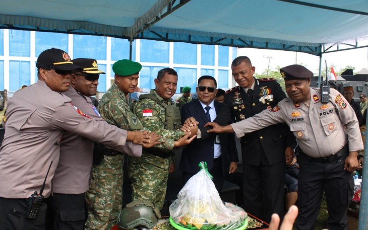Upacara HUT TNI ke-81 di Yahukimo Berjalan Khidmat di Lapangan Abyu