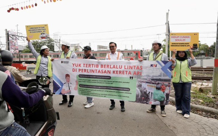 KAI Daop 1 Jakarta Ajak Generasi Muda Universitas Pancasila Bangun Budaya Disiplin di Perlintasan Sebidang