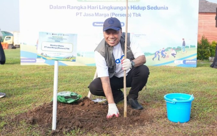Penanaman 200 pohon pule di kawasan Rest Area Travoy KM 792A