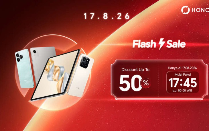 Rayakan HUT RI ke-81 Bersama HONOR, Nikmati Flash Sale Diskon Hingga 50%