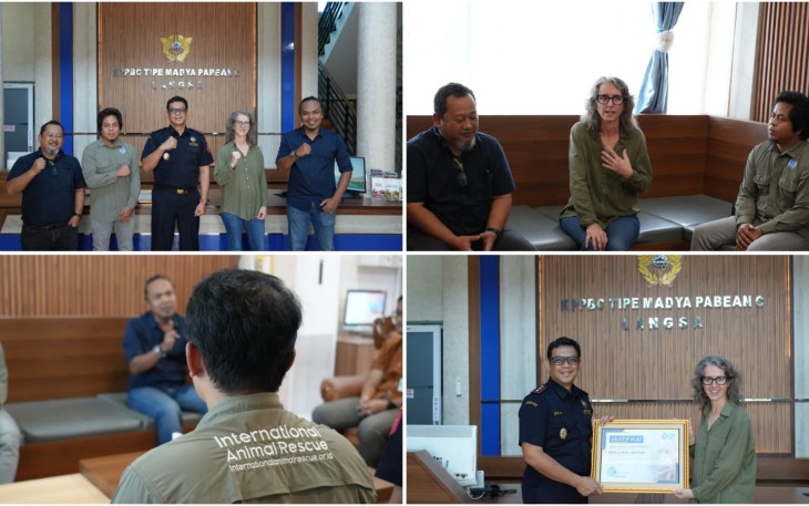  Yayasan Inisiasi Alam Rehabilitasi Indonesia (YIARI) bersama Orangutan Information Centre (OIC) melakukan kunjungan kerja ke Kantor Bea Cukai Langsa dalam rangka membangun sinergi sekaligus memberikan apresiasi kepada jajaran Bea Cukai Langsa pada Rabu (25/2/2026)