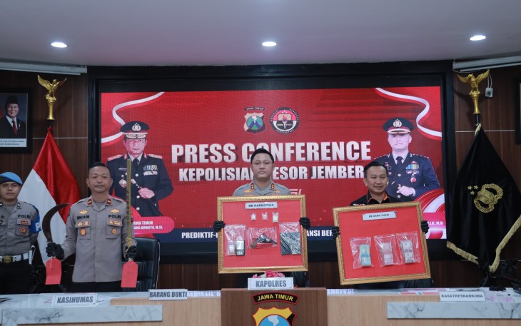 Polres Jember Amankan 18 Tersangka Narkoba Sepanjang Bulan Maret 2026