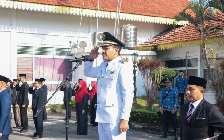 Wali Kota Tebing Tiggi Pimpin Upacara Peringatan Hari Otonomi Daerah ke-30 Tahun 2026