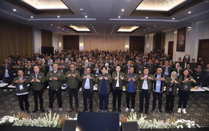 Bimbingan Teknis Nasional (Bimteknas) Anggota Fraksi Partai Demokrat DPRD Provinsi dan Kabupaten/Kota se-Indonesia di Museum & Galeri SBY-Ani, Pacitan, Jawa Timur, Kamis malam (2/7/2026)