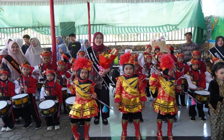 Gebyar PAUD 2026 di KB/TK Pelita Nusantara, Kecamatan Mojogedang, Kabupaten Karanganyar, Kamis (23/7/2026).