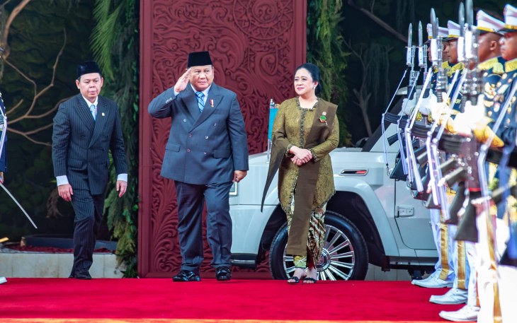 Puan saat memimpin Rapat Paripurna Pembukaan Masa Sidang I Tahun 2026-2027 di Gedung Nusantara, Kompleks Parlemen, Senayan, Jakarta, Jumat (14/8/2026) sore.