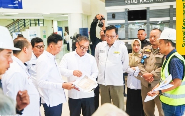 Wagub Nyanyang Tinjau Perbaikan RSUD Raja Ahmad Tabib