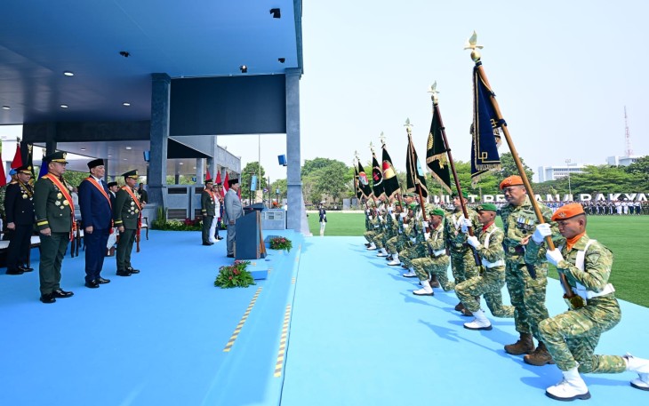 Presiden Prabowo Resmikan 204 Satuan Baru TNI Tiga Matra