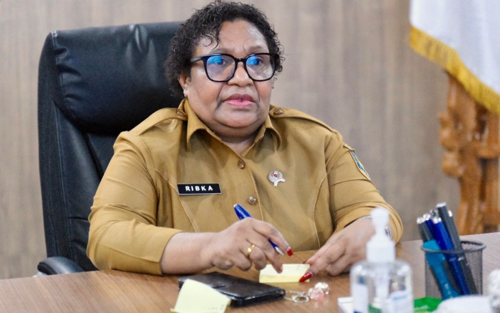 Wamendagri Ribka Haluk di Kantor Pusat Kementerian Dalam Negeri (Kemendagri), Jakarta, Senin (2/3/2026).