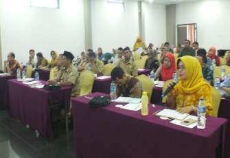 Pertemuan koordinasi pelaksanaan kegiatan Promosi Kesehatan (Promkes) dan Pemberdayaan Masyarakat, Senin (03/04/2017) di Hotel Splash Kota Bengkulu.
