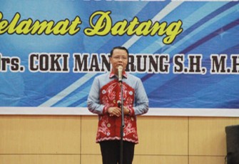 Wakil Gubernur Bengkulu Rohidin Mersyah saat menghadiri pisah sambut Kapolda Bengkulu