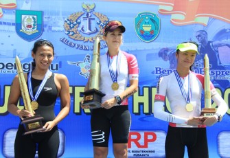 Juara 1,2, dan 3 Bengkulu Triathlon 2017 kategori Sprint Distance