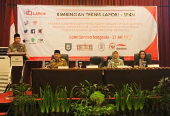 Bimbingan teknis layanan aspirasi dan pengaduan online rakyat (LAPOR!) 