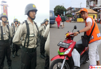 Anak Juru Parkir Pasar Minggu Lulus Bintara Polri. Foto: (tribratanewsbengkulu.com)