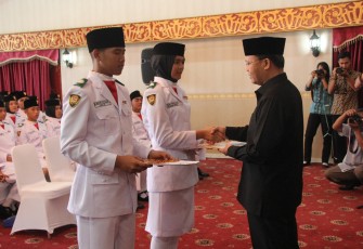 Pembubaran Paskibraka Provinsi Bengkulu 2017 Berlangsug Khikmat