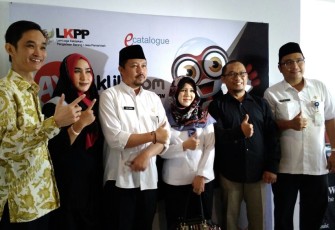 Foto bersama usai sosialisasi E-Katalog LKPP 