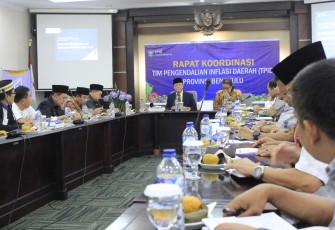 Rapat Koordinasi Tim Pengendali Infalnsi Daerah (TPID) Provinsi Bengkulu, di kantor Perwakilan Bank Indonesia Bengkulu, Jumat (12/1/2018).