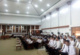 260 CPNS Kumham nampak serius mengikuti orientasi pembekalan