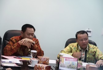 Plt.Gubernur Bengkulu Memfasilitasi Kabupaten Lebong dan Bengkulu Utara Untuk Beraudensi Dengan Direktur Jendral Bina Administrasi Kewilayahan Kemendagri RI