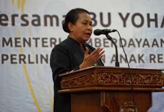 Sambutan dari Menteri PP-PA RI, Yohana Susana Yambise.