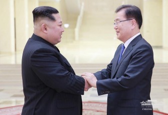 Pertemuan antara Kim Jong Un dan utusan khusus Presiden Moon Jae-in 