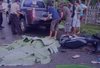 Situasi kecelakaan maut yang merenggut nyawa DA.
