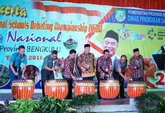Pembukaan kegiatan lomba ini meriahkan atraksi kesenian Provinsi Bengkulu