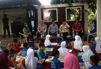 Lomba mewarnai untuk Taman Kanak-Kanak (TK) Se – kota Bengkulu, di salah satu Rumah Makan Seafood Bengkulu, Sabtu (08/09/2018).
