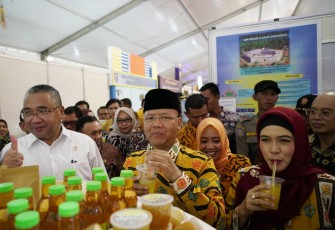 Plt Gubernur Bengkulu usai membuka Bengkulu Expo 2018.