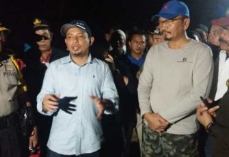Wawali Dedy Wahyudi saat memimpin razia Warem