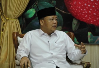 Plt Gubernur Bengkulu saat Wawancara Program Selamat Pagi Bengkulu Dengan Tema Semangat Investasi dan Eksplorasi Bengkulu.