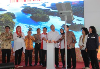 Sekda Provinsi Provinsi Bengkulu Nopian Andusti, Hadiri Soft Launching Program Desa Terang Terintegrasi KUR Sektor Produksi Wilayah Sumatera.