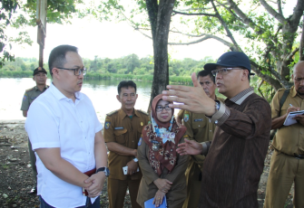 Gubernur Bengkulu Meninjau Danau Dendam Sekaligus Rapat On The Sport 