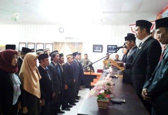 Pelantikan Anggota PPK Pasca Keputusan MK dan PAW Anggota PPS Pemilu 2019